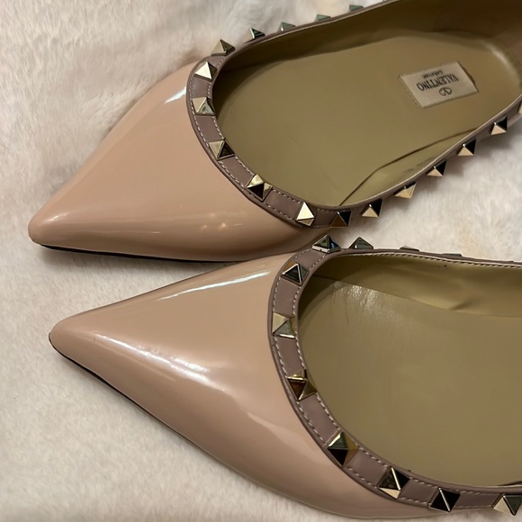 Valentino Garavani Rockstud Patent ballet flats. In very good condition. - Picture 7 of 17